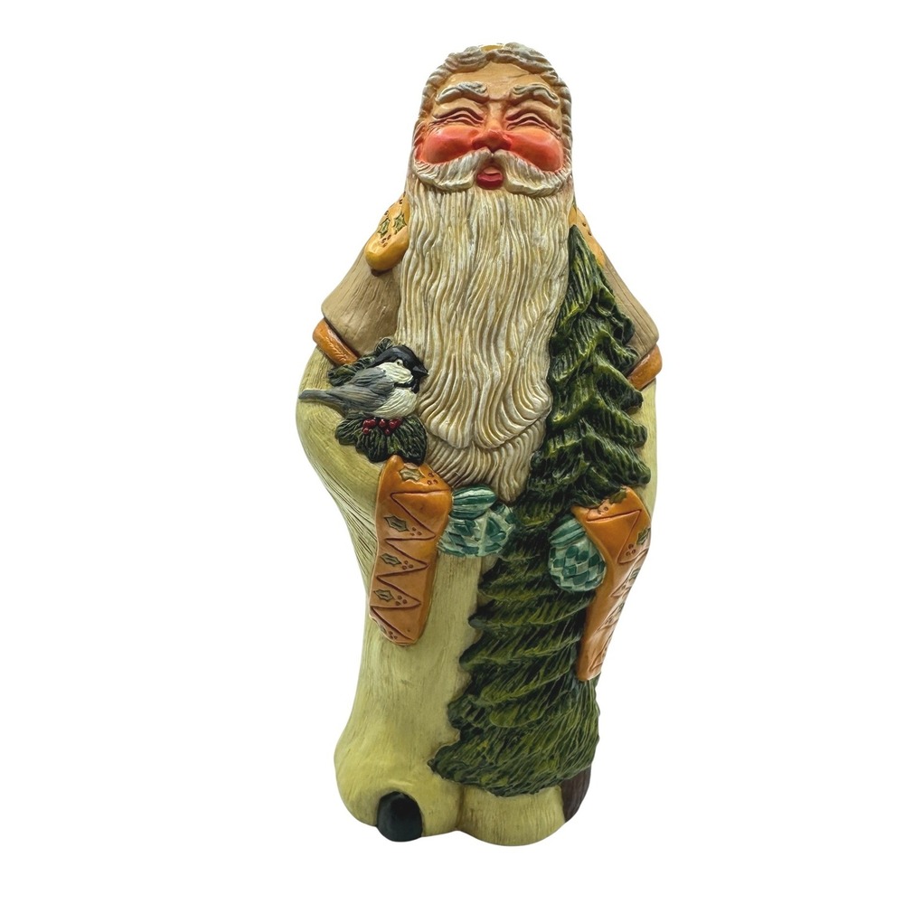 Lenox Country Santas 1996 Figurine Chickadee Bird Christmas Tree Wall Decor